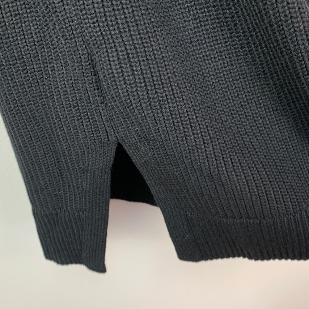 Banana Republic Factory Cowl Neck Sleeveless Tunic Sweater Black NEW! - Picture 6 of 8